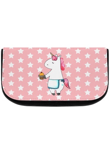 Mr. & Mrs. Panda Kosmetiktasche Einhorn Muffin ohne Spruch in Rot Pastell