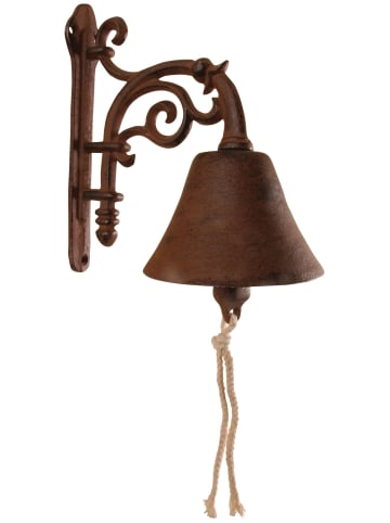 Esschert Design 2er-Set: Türklingel in rostbraun