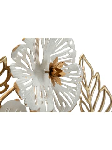 Mauro Ferretti Dekorative 3D-Wand mit mehrfarbigen Metallblumen, 54 x 6,4 x 73,7 cm
