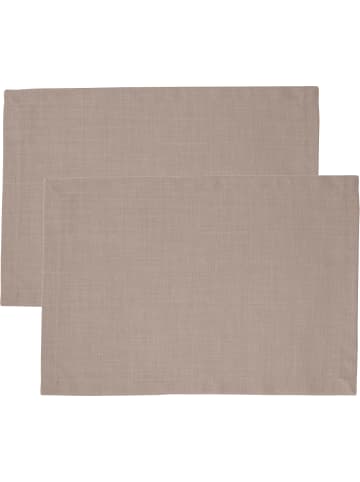 Sander Tischset 2er-Pack Loft in taupe