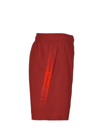 Under Armour Shorts Woven Graphic in rot / weiß