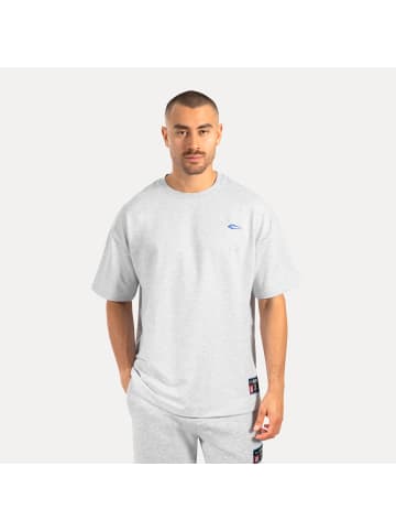 SMILODOX T-Shirt Rayk in Grau Melange