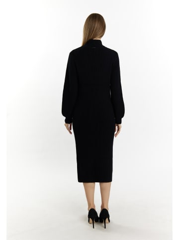 DreiMaster Damen Strickkleid in Schwarz