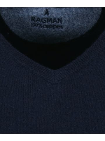 Ragman V-Pullover für Herren in blau