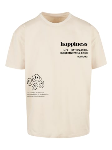 F4NT4STIC Heavy Oversize T-Shirt happiness OVERSIZE TEE in sand