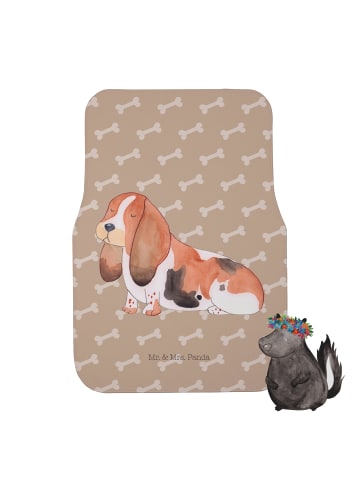 Mr. & Mrs. Panda Autoteppich Hund Basset Hound ohne Spruch in Hundeglück