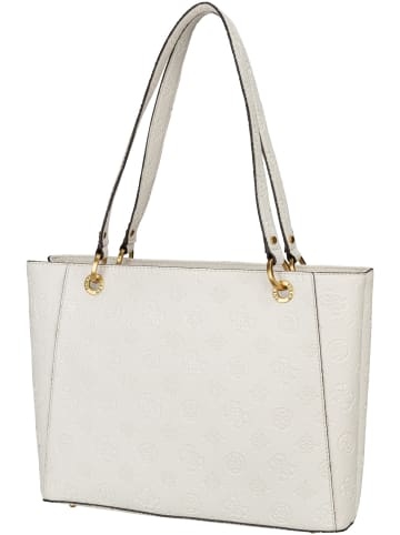 Guess Shopper Izzy Peony Noel Tote in Stone Logo