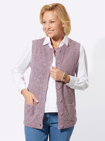WITT WEIDEN Strickweste in mauve-meliert