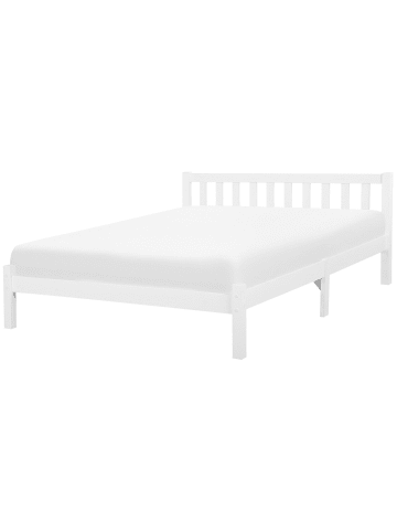 Beliani Doppelbett FLORAC in Weiß - (W) 187 x (H) 70 x (L) 208 cm