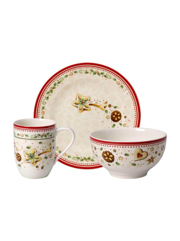 Villeroy & Boch 3er Set Frühstücks-Set Winter Bakery Delight in bunt