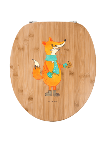 Mr. & Mrs. Panda Klo-Deckel Fuchs Keks ohne Spruch in Braun