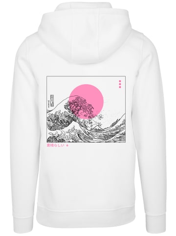 F4NT4STIC Hoodie Kanagawa Welle Japan in weiß