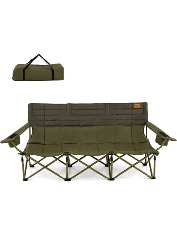 COSTWAY Campingstuhl für 3 Personen in Grün