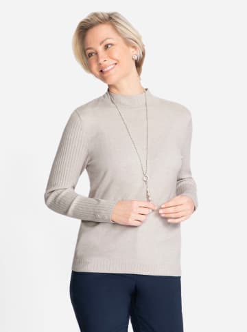 WITT WEIDEN Pullover in hellgrau-meliert