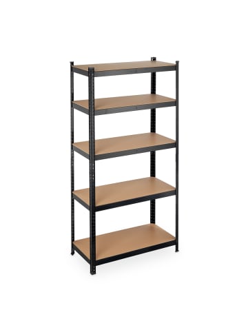 relaxdays Schwerlastregal in Schwarz - (B)90 x (H)180 x (T)45 cm
