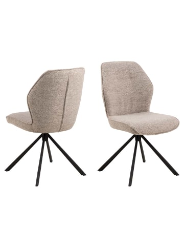 ebuy24 Esszimmerstuhl Aura Beige 2er Set