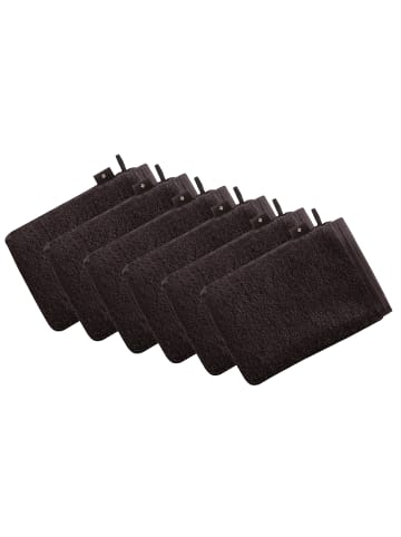 Vossen 6er Pack Waschhandschuh in anthrazit