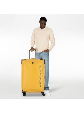 Mandarina Duck Eco Coated 4 Rollen Trolley L 78 cm mit Dehnfalte in duck yellow