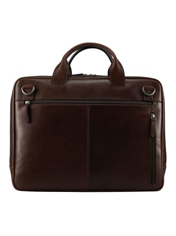 Jost Lund Laptoptasche Leder 38 cm in braun