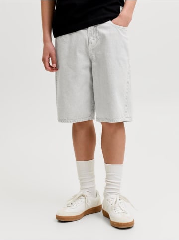 JACK & JONES Junior Jjialex Baggy Jeansshorts in ecru