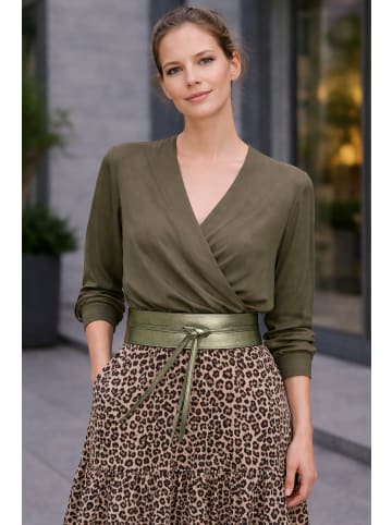 collezione alessandro Bindegürtel " Metalic " in khaki