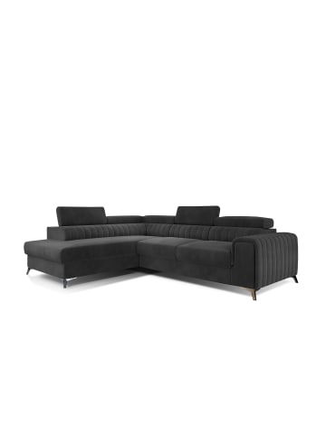 MF Design Lauryn Recamiere Links in Anthrazit -  (L) 205 x (B) 278 x (H) 92 cm