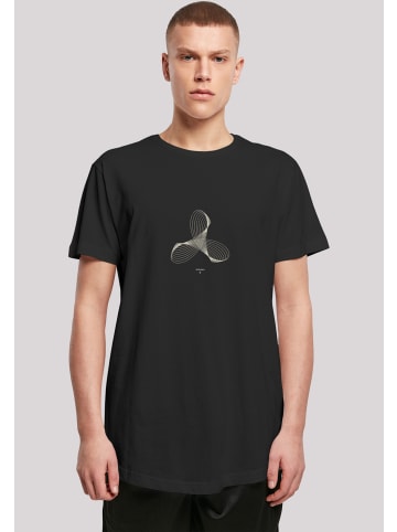 F4NT4STIC Long Cut T-Shirt Geometrics in schwarz