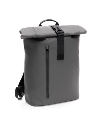 fillikid Wickelrucksack Oslo im Rolltop-Design mit variablem in grau