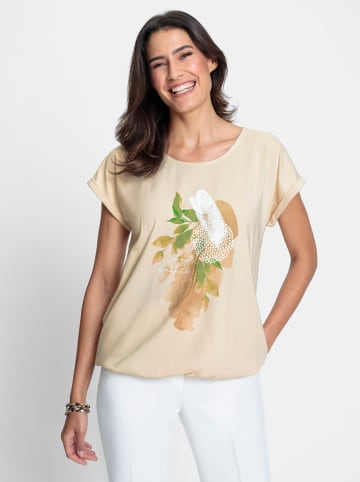 WITT WEIDEN Shirt in elfenbein-beige-bedruckt