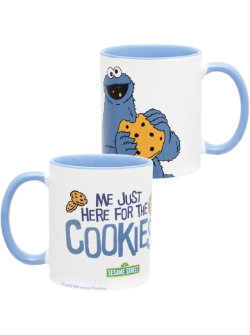 United Labels Sesamstraße Tasse Krümelmonster Me just here for the Cookies 320 ml in weiß