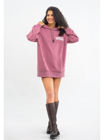 Tom Barron Freizeitanzug WOMEN OVERSIZE FIT TUNIC SWEATSHIRT in ROSE PINK