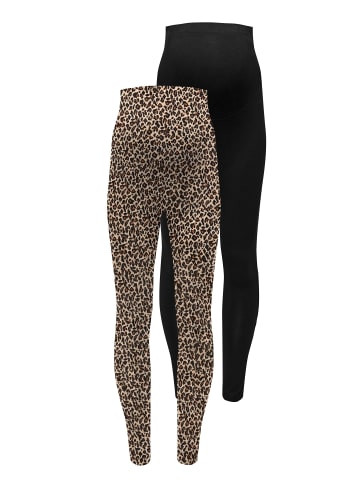 ONLY 2er-Pack Leggings in Black