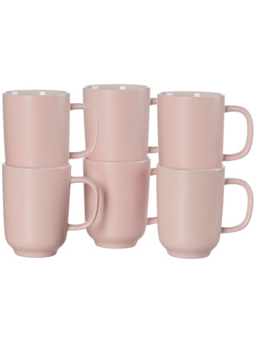 Ritzenhoff & Breker 6er Set Kaffeebecher Jasper 285 ml in rosé