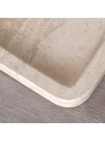 Villeroy & Boch Servierplatte Manufacture Travertine 40,5 x 28,2 cm beige in beige
