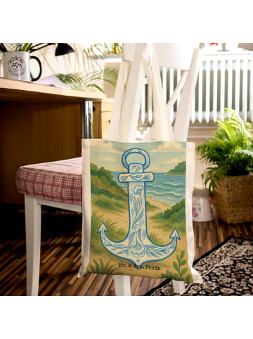 Mr. & Mrs. Panda Shopper Anker Blau Design ohne Spruch in Weiß