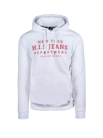 HIS Kapuzensweatshirt Hoodie Crafted Goods in white