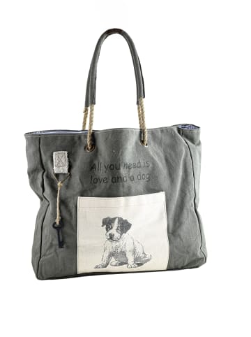 collezione alessandro Schultertasche " Hund " in grün