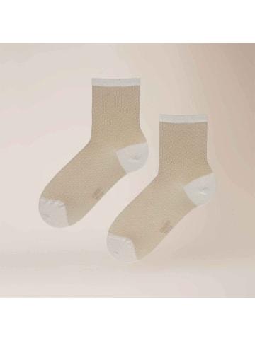 Kunert Socken Graphic Checks gepunktet in White