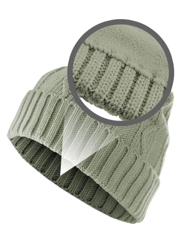 MSTRDS MSTRDS Unisex Beanie Cable Flap in grey