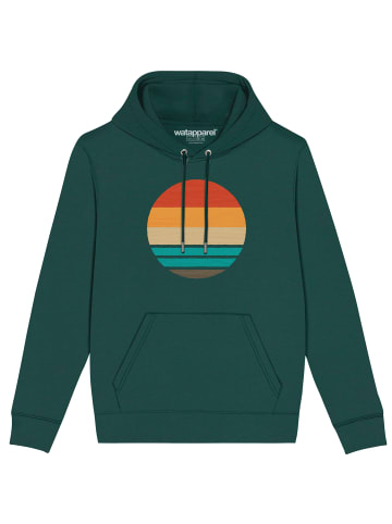 wat? Apparel Sweatshirt Retro sunset ocean in Glazed Green