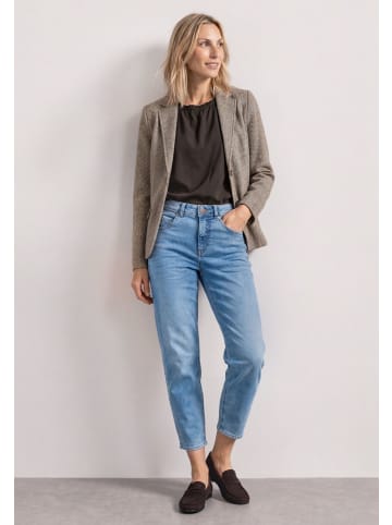 Street One Basic Blazer mit Reverskragen und Dessin in Saddle Brown