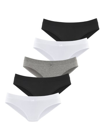 Vivance Jazz-Pants Slips in off-white, anthrazit meliert, schwarz