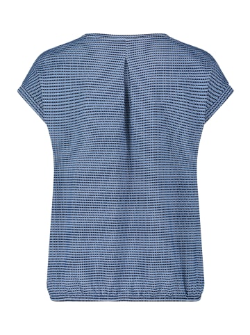 BETTY & CO Casual-Shirt mit Gummizug in Dunkelblau/Blau