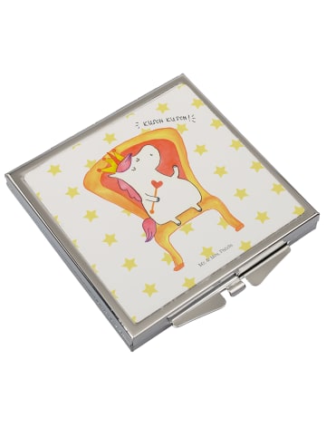 Mr. & Mrs. Panda Schminkspiegel Einhorn König ohne Spruch in Weiß