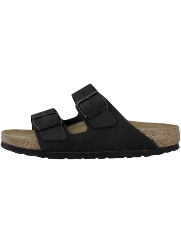 Birkenstock Sandale Arizona SFB Nubukleder Weichbettung normal in schwarz