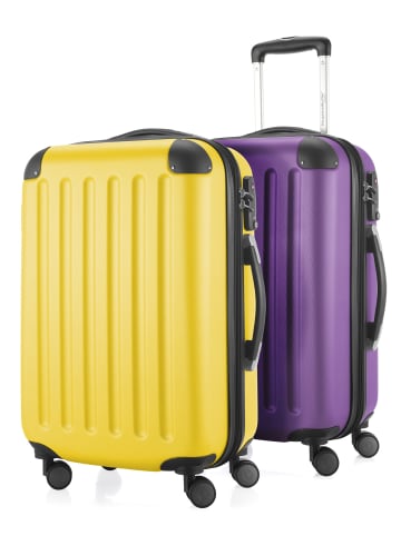 Hauptstadtkoffer Spree - Handgepäck 2er-Trolleyset in Gelb-Aubergine