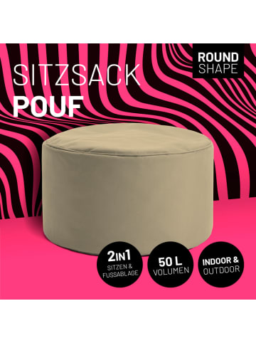 Lumaland Sitzhocker 25x45cm Wasserabweisend Sitzpouf Sitzsack Hocker Sitzkissen