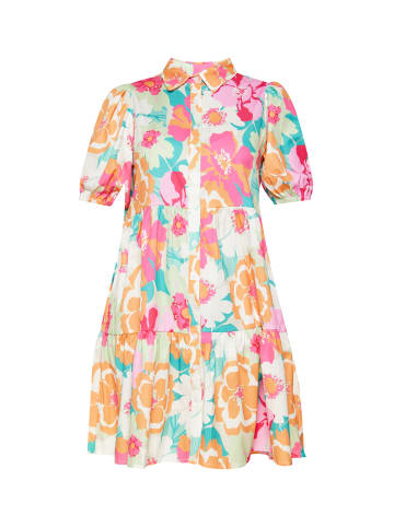 Usha Women Dress in pink multicolor