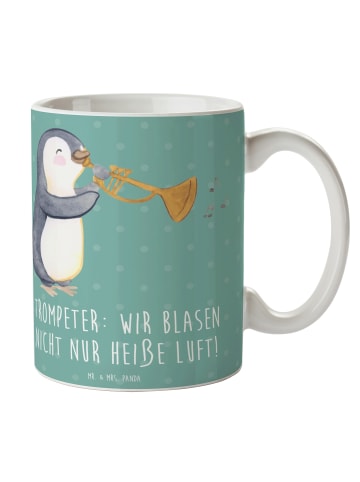 Mr. & Mrs. Panda Tasse Trompete Kunst mit Spruch in Meeresbrise