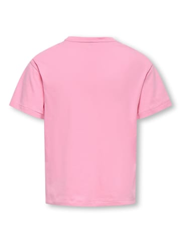 KIDS ONLY T-Shirt KOGMOLLIE LIFE S/S BOXY PRINTED TOP JRS in sea pink